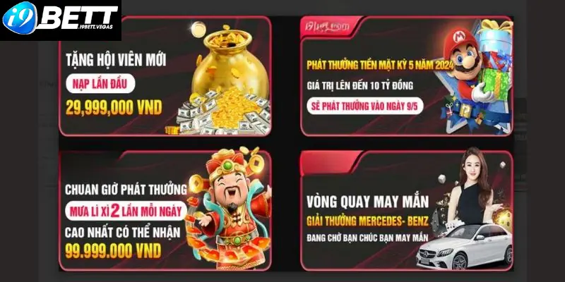 Thử vận may với vòng quay may mắn của khuyến mãi tại I9BET